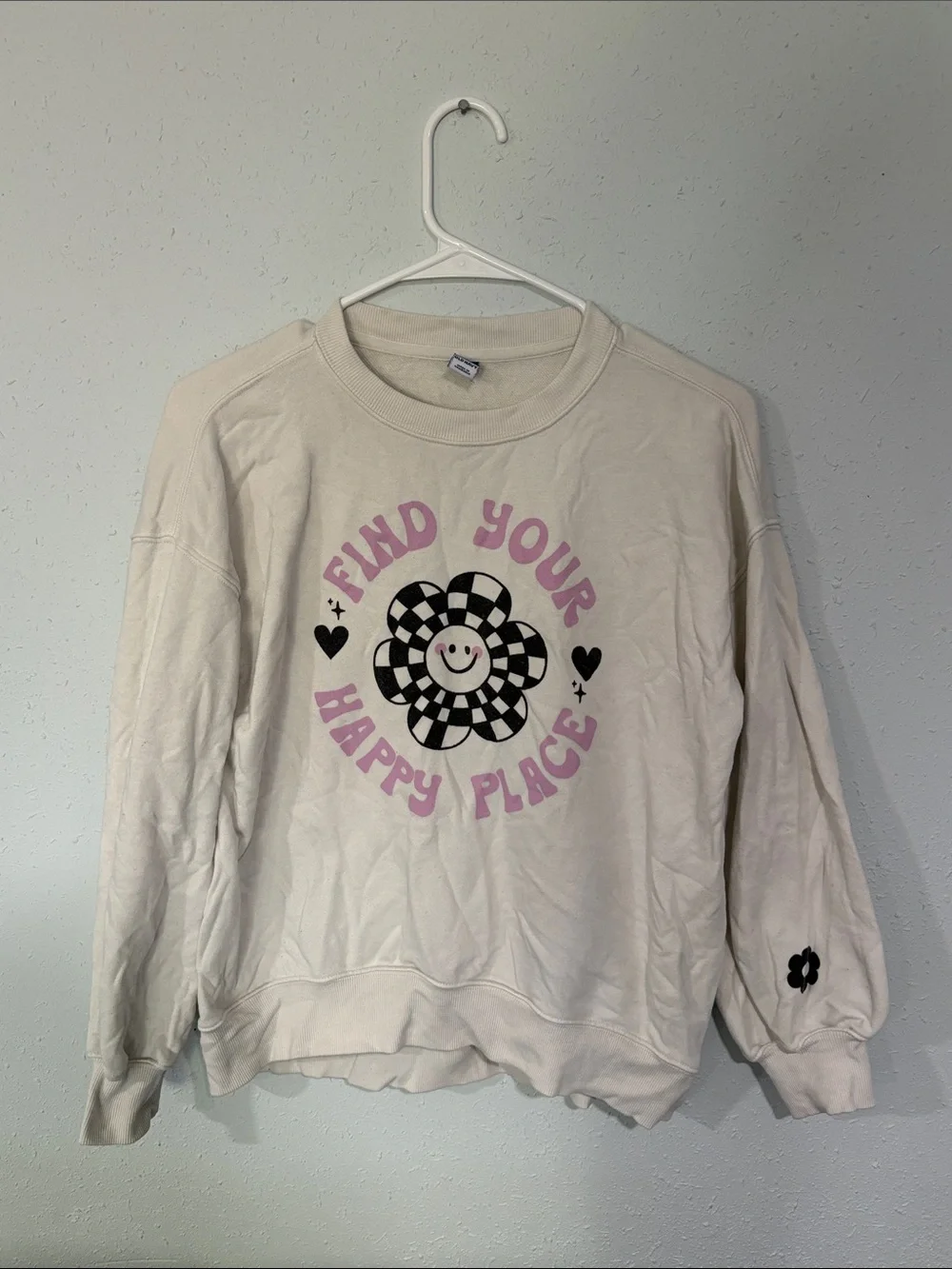 Old Navy Cream Sweatshirt with Blue Tag